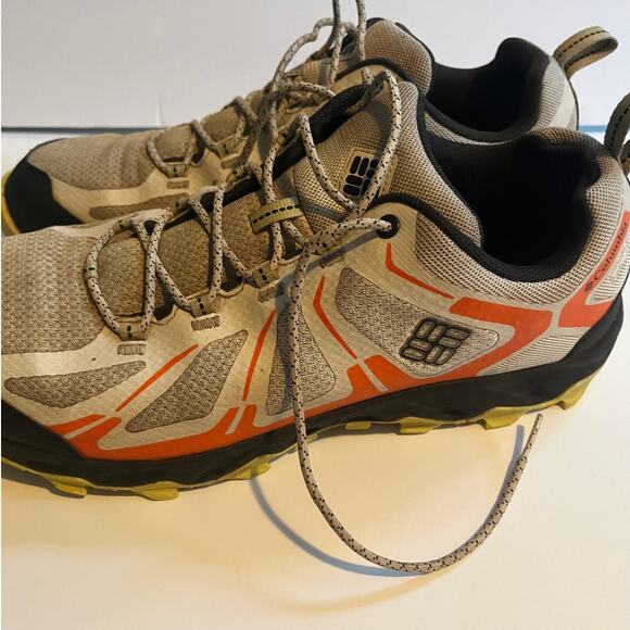 Columbia waterproof trail shoes gray orange size 13 - Picture 2 of 8